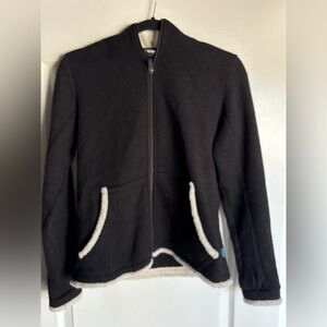 Kuhl Black Teddy Jacket with Cream Accents